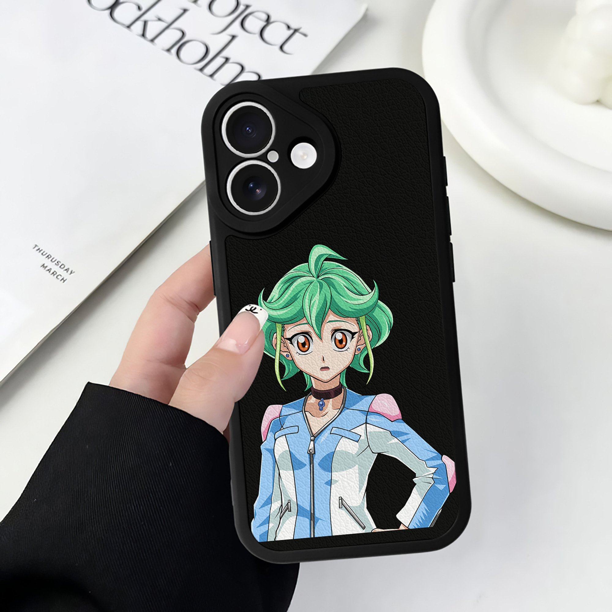 遊☆戯☆王 Yu-Gi-Oh! 【iPhone 16シリーズ対応】シリコンスマホケース（レザー調） 材質：シリコン
